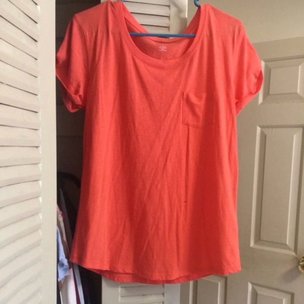 Orange Ana Shirt W/ Pocket